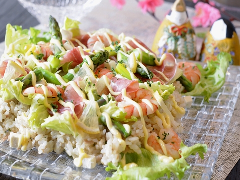 洋風サラダ散らし寿司