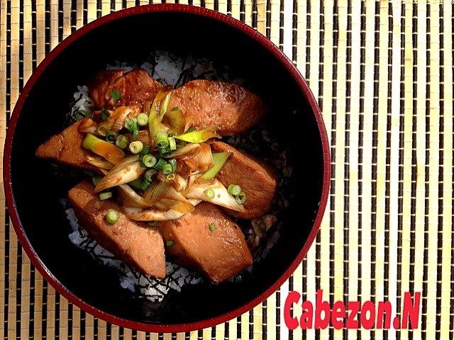 今日の賄い  炙り鮪のあっさり丼