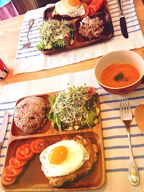 おうちカフェごはん 鳥肉ステーキ