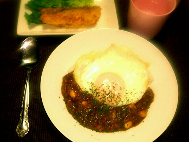 余ったカレーでキーマカレー☆