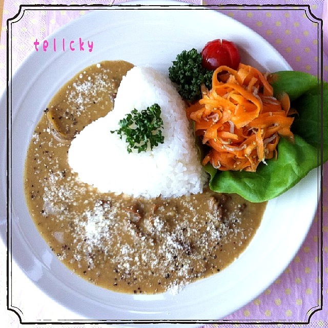 豚肉＆きのこカレーのリメイク☆クリームカレーd(^_^o)