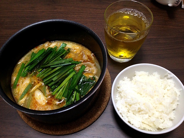 昨日の味噌汁でチゲ鍋風鍋！d(^_^o)脇役が簡単に主役に( ^ω^ )