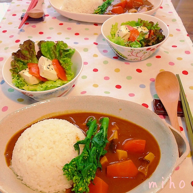 黒豚しゃぶしゃぶからの野菜カレー♪