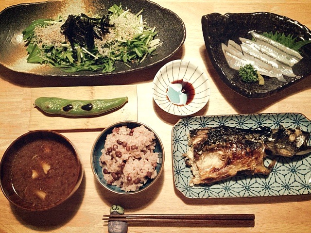 京都錦市場の食材で晩ごはん