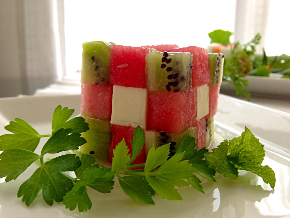 Cubic Fruit Salad