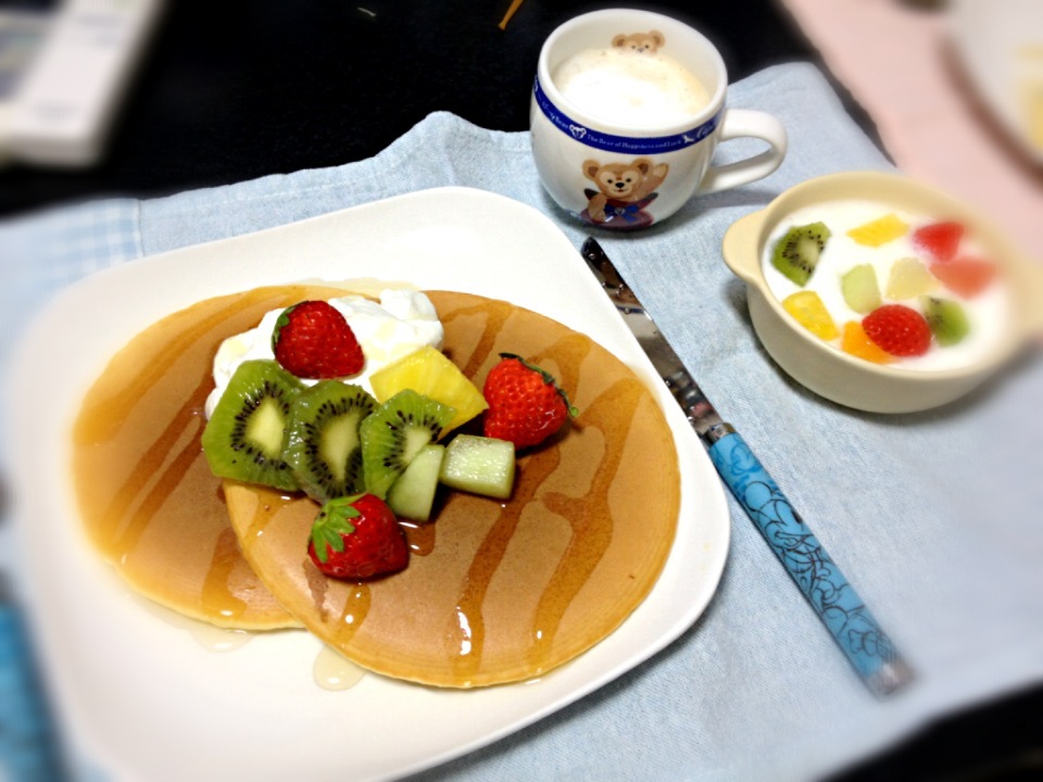 お家でも綺麗な焼き色のパンケーキ＊