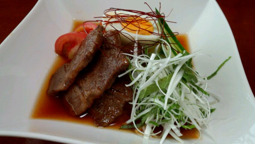 梅雨明け夏本番！　牛カルビ冷麺