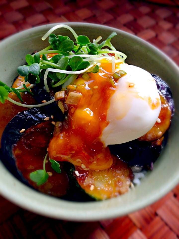 MMasahiro's Teriyaki bowl of egg&eggplant