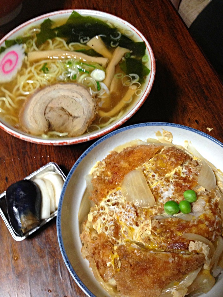 カツ丼＆ラーメン