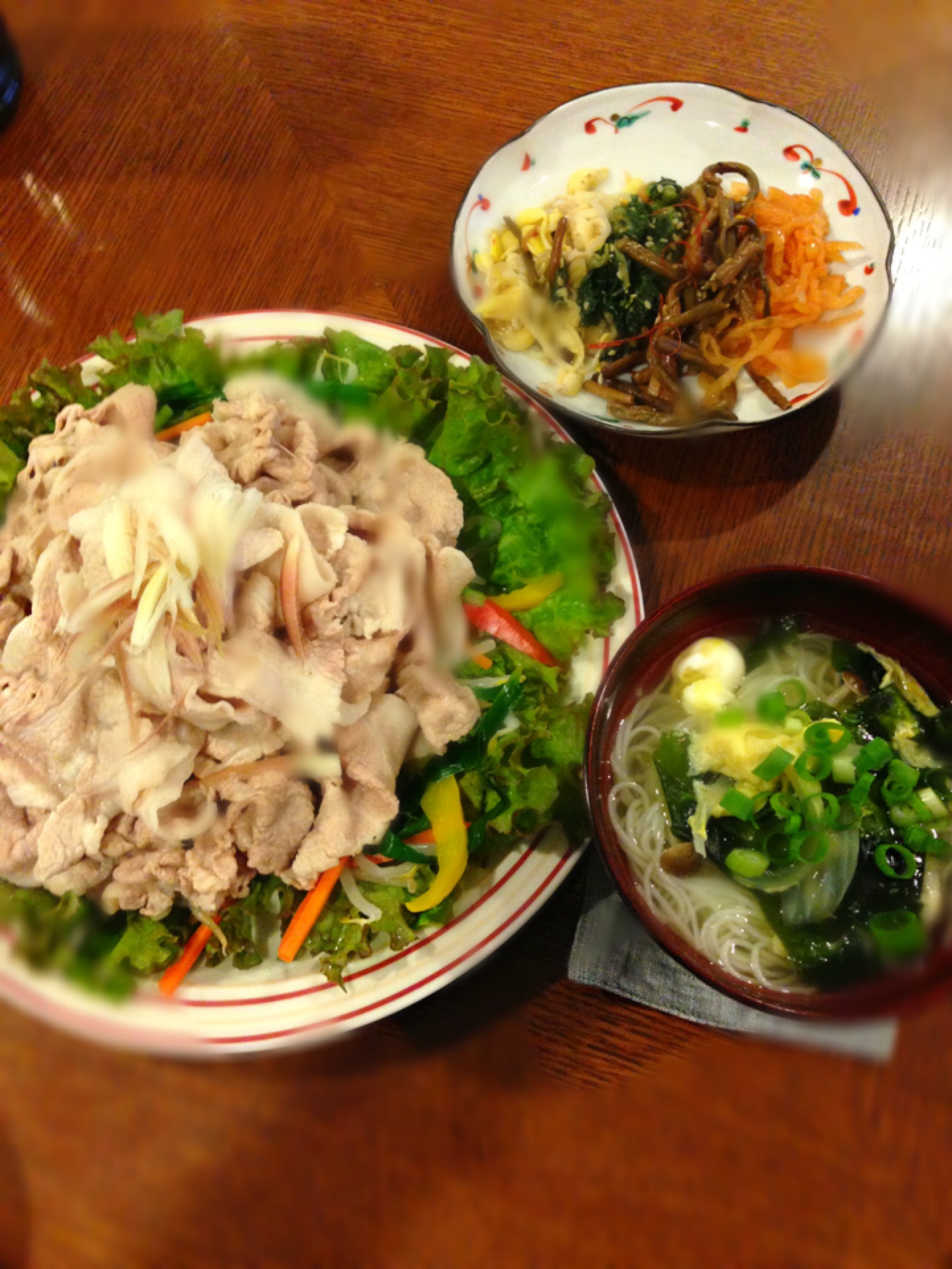 冷しゃぶ&旨味出汁たっぷりにゅうめん