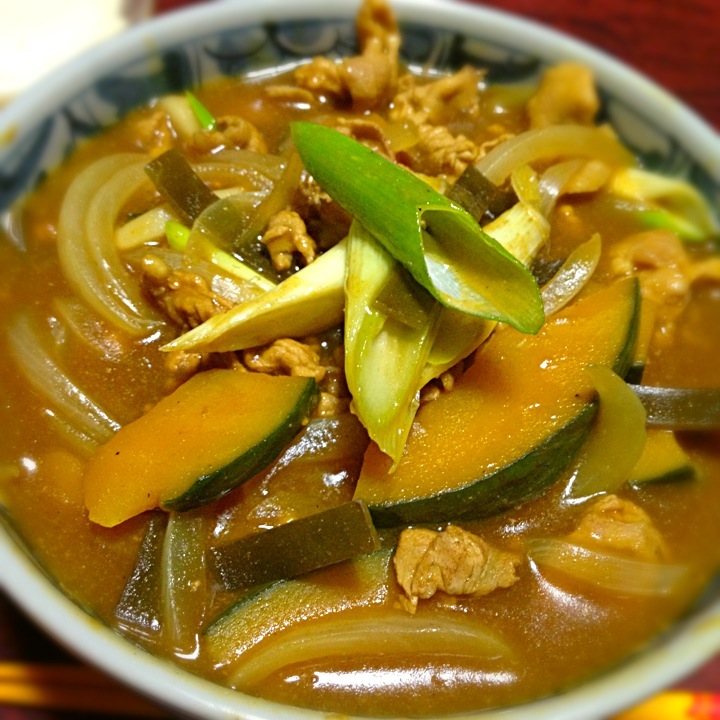 豚肉とかぼちゃのカレーうどん