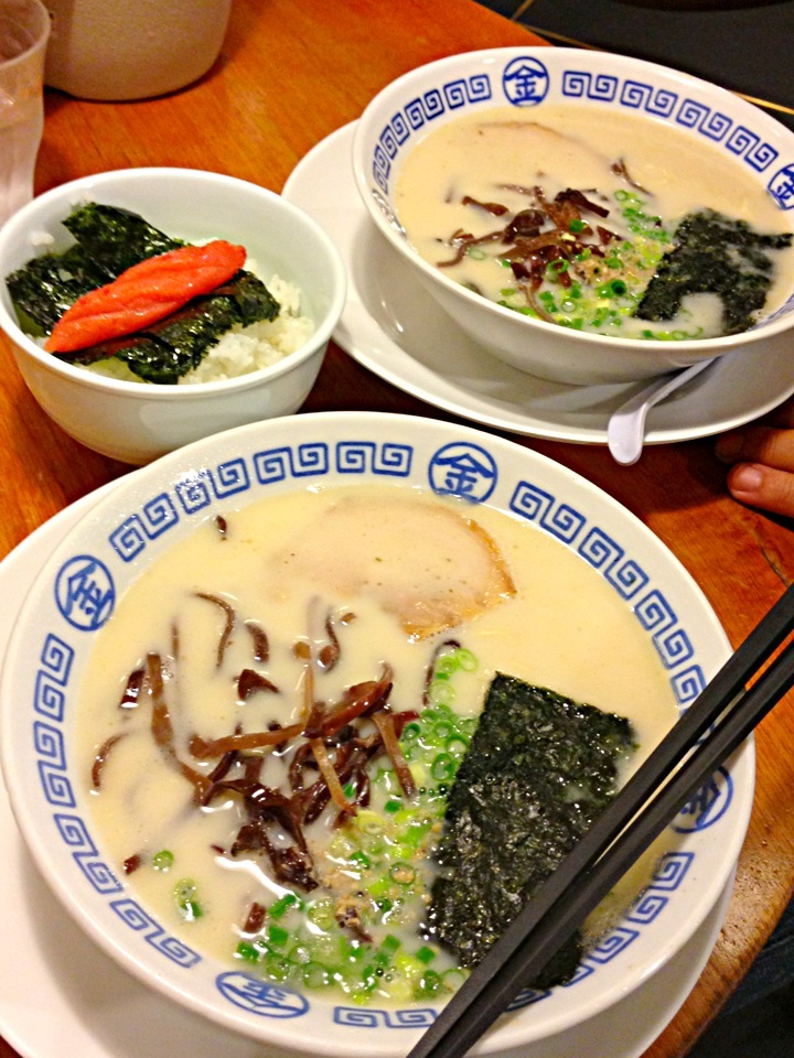 まるきんラーメン&明太子ごはん