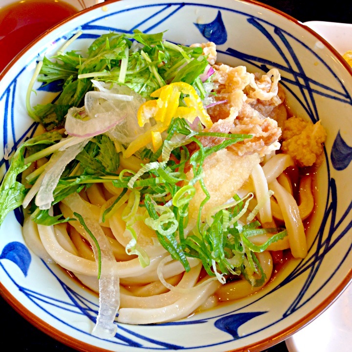 牛しゃぶ柚子おろしぶっかけうどん