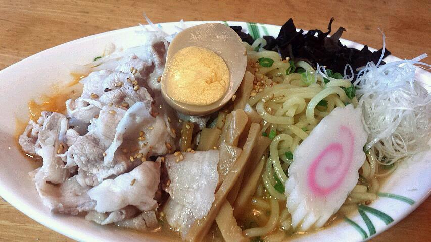 冷し味噌ラーメン(再)豚しゃぶ乗せ