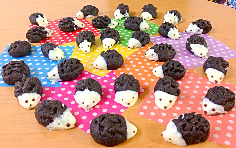 バレンタインデーでは親子で料理。チョコinココアクッキー（＾∇＾）