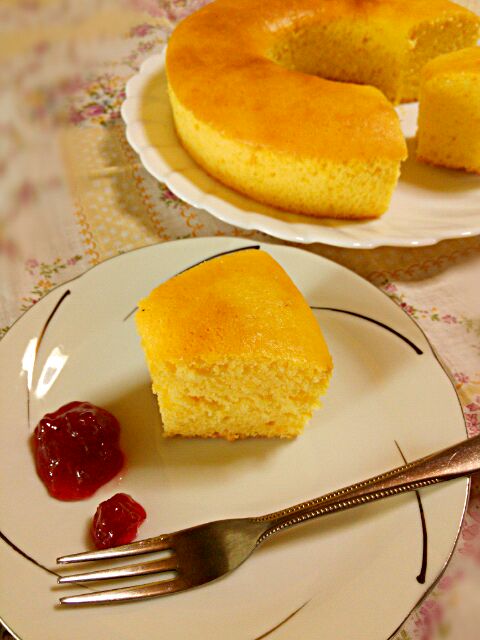 柚のヨーグルトケーキ