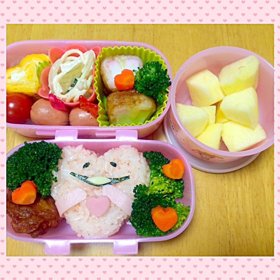 バレンタイン♡ラブなめこ弁当(ここぶー)