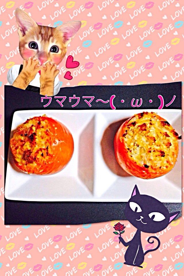 Hotトマトのシーチキンチーズ焼き☆