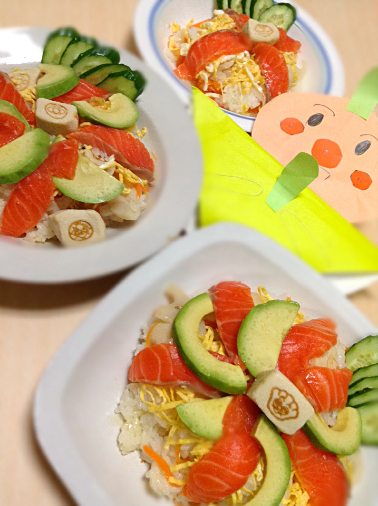 ひな祭り❤️アンパンマンちらし寿司