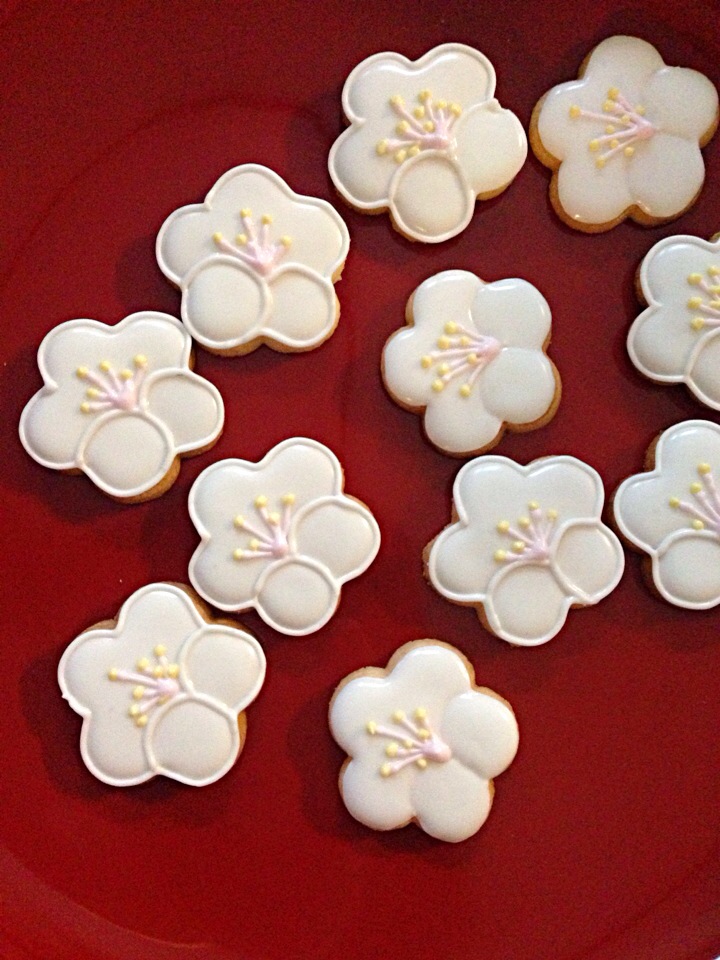 アイシングクッキー 梅の花