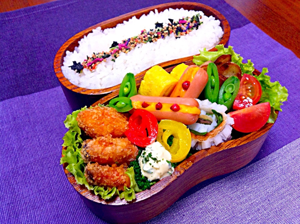 サーモンフライ弁当