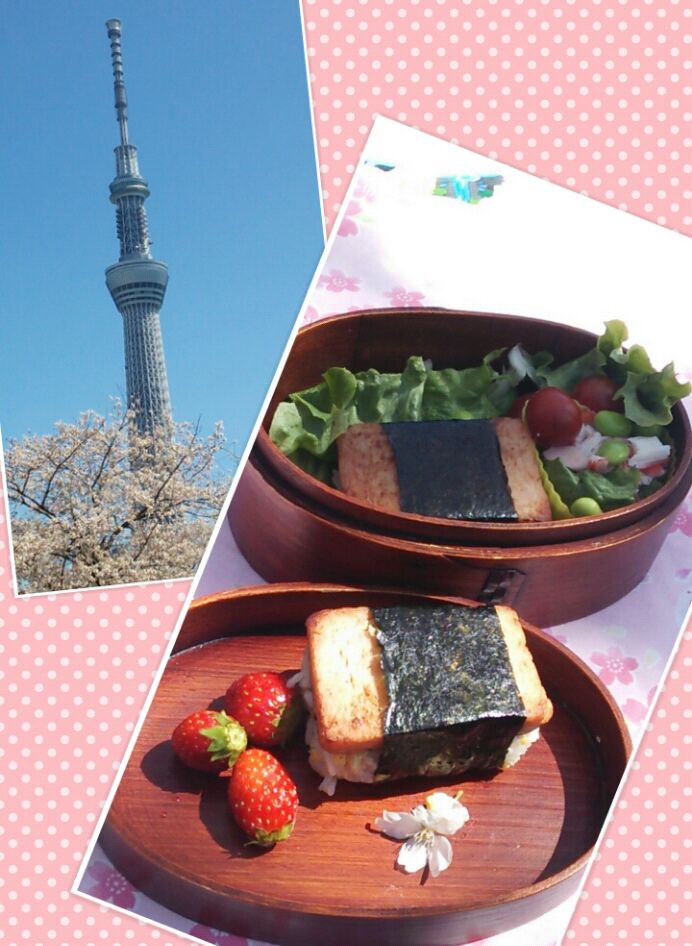 私のお花見弁当