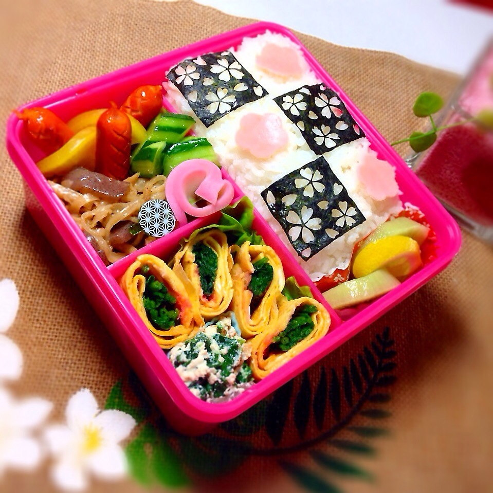 4/7月曜日☆夫に作ったお弁当