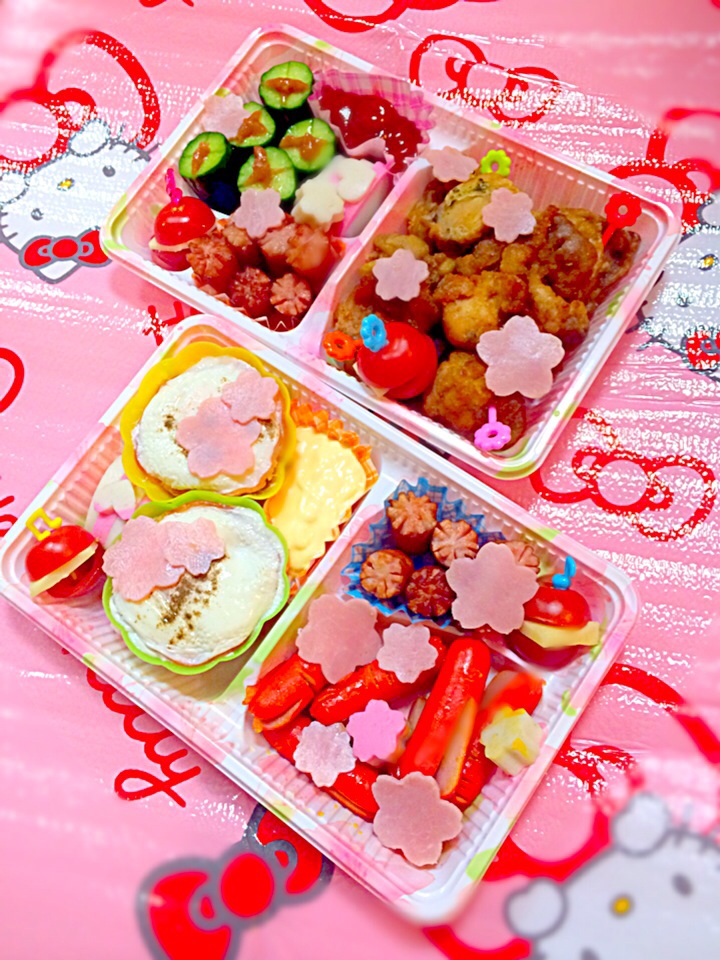 桜サクお花見弁当♡