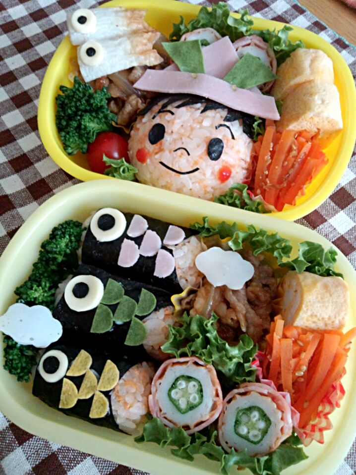 端午の節句☆かぶと＆こいのぼりお弁当(●^～^●)