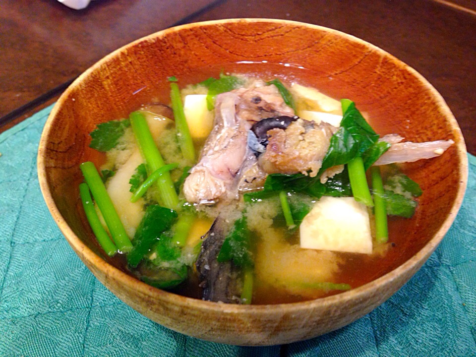 鯛とお豆腐の味噌汁
