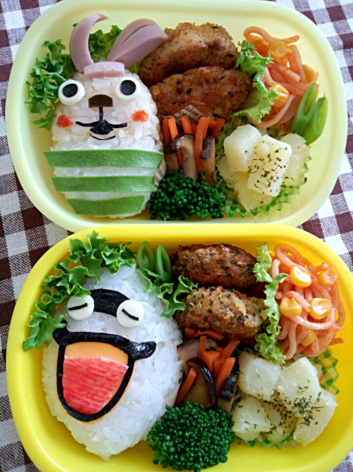 妖怪ウオッチ『ウィスパー』＆ウサビッチ『プーチン』お弁当♪