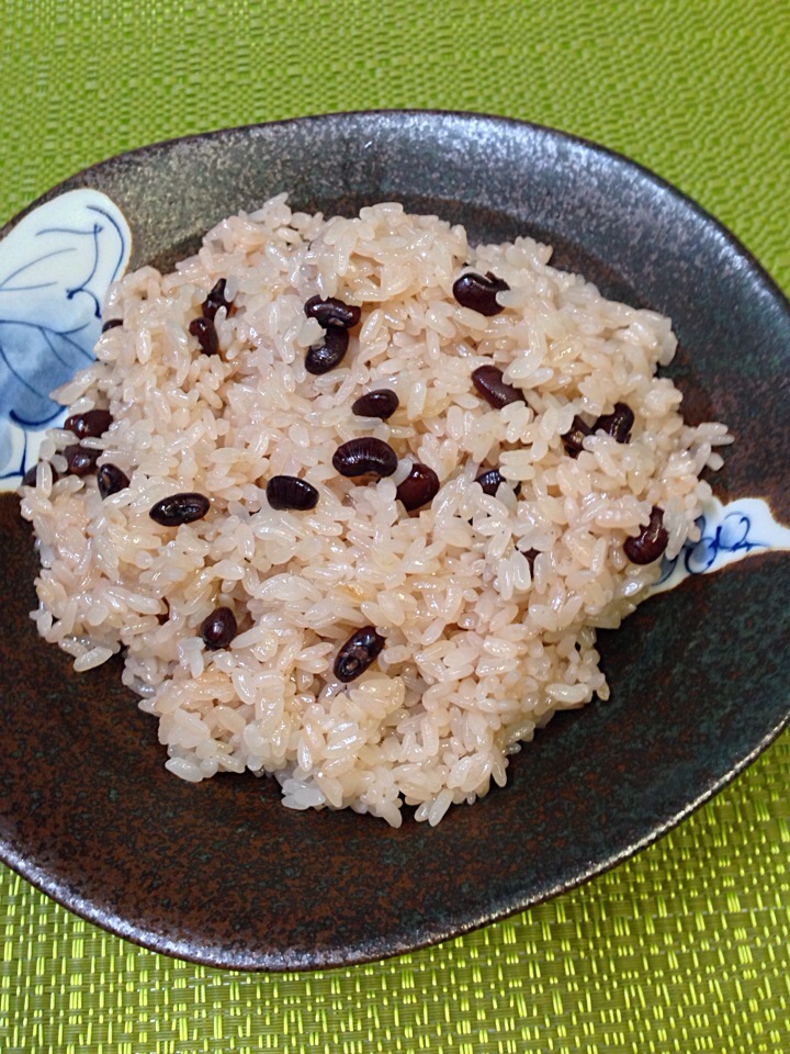 誕生日おめでとうのお赤飯