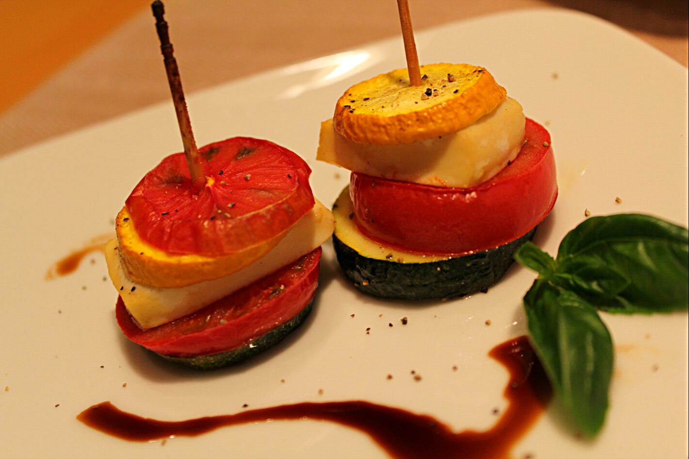 豆腐チーズとズッキーニのグラタン風ピンチョス #マクロビオティック
