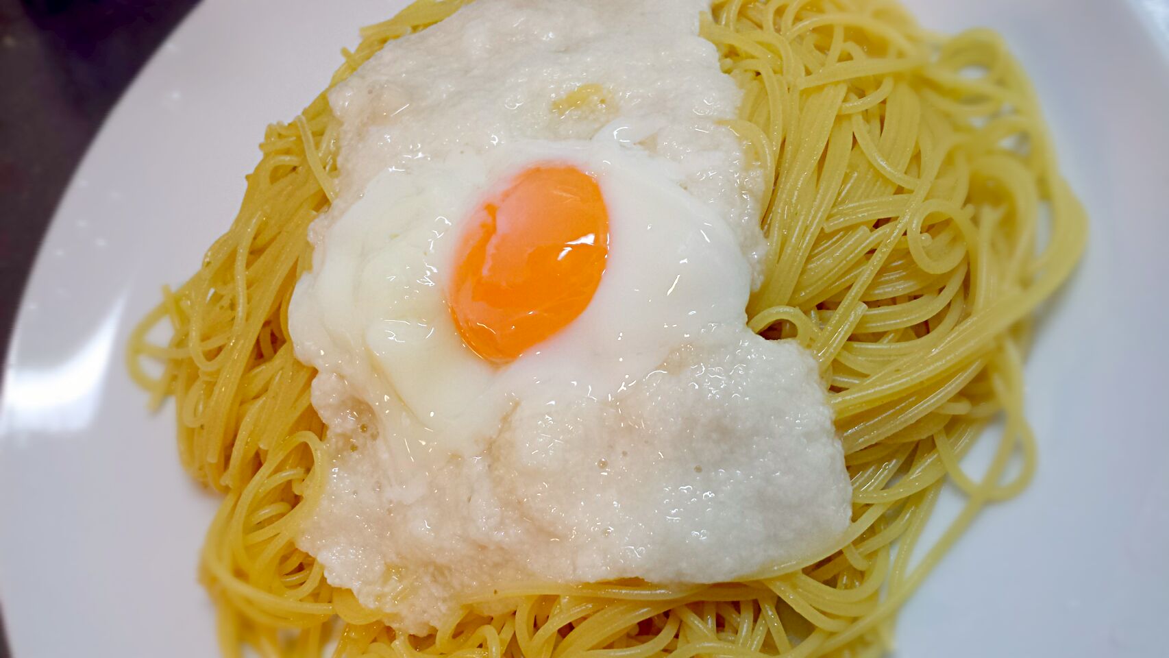 月見とろろゆず胡椒パスタ～♪シンプルすぎ☆