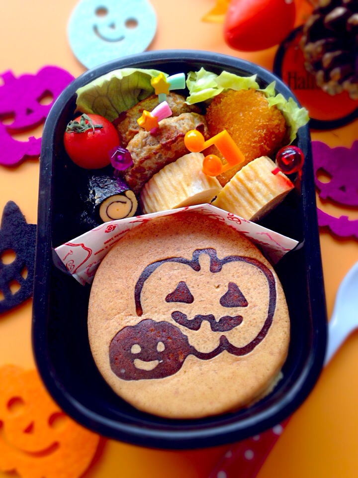 ハロウィンパンケーキ弁当☆