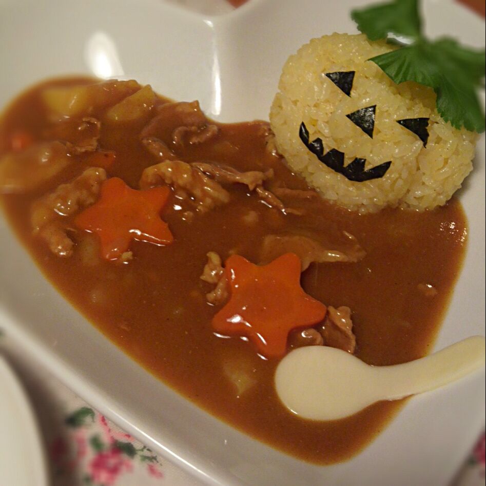 ハロウィンデコカレー