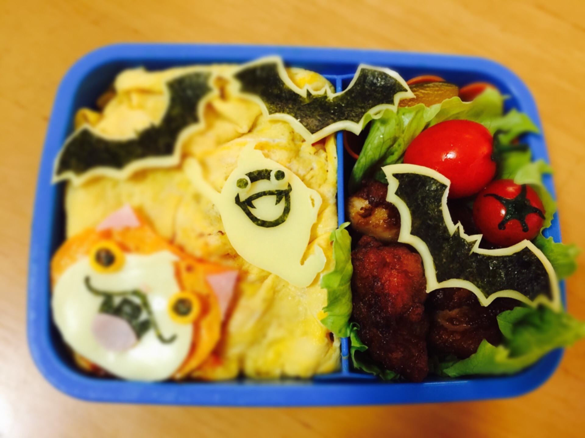 妖怪ウォッチ♥︎キャラ弁♥︎ジバニャン♥︎ウィスパー♥︎ハロウィン♥︎バージョン♥︎