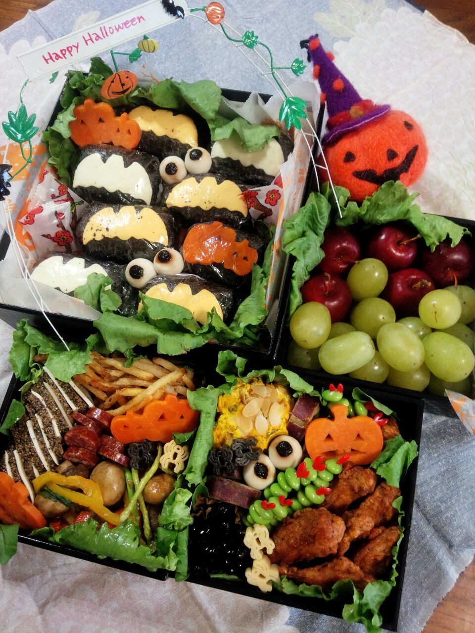 幼稚園の運動会弁当♪ハロウィン風