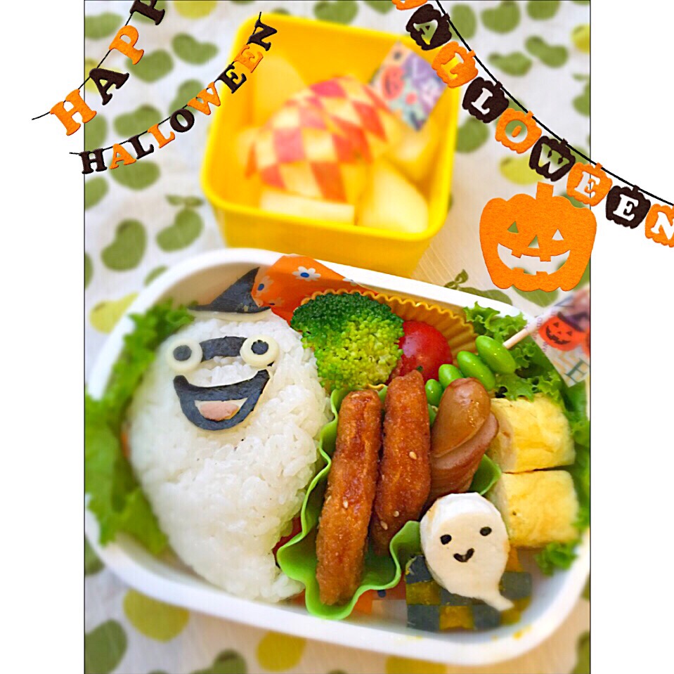 ちび男子弁当。ハロウィンウィスパー