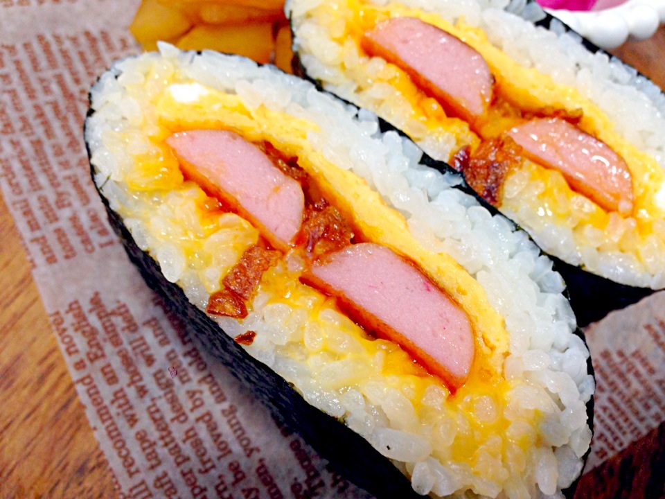 魚肉ソーセージのおにぎらず カワイイ Bento世界グランプリ14 ヤマサ醤油株式会社