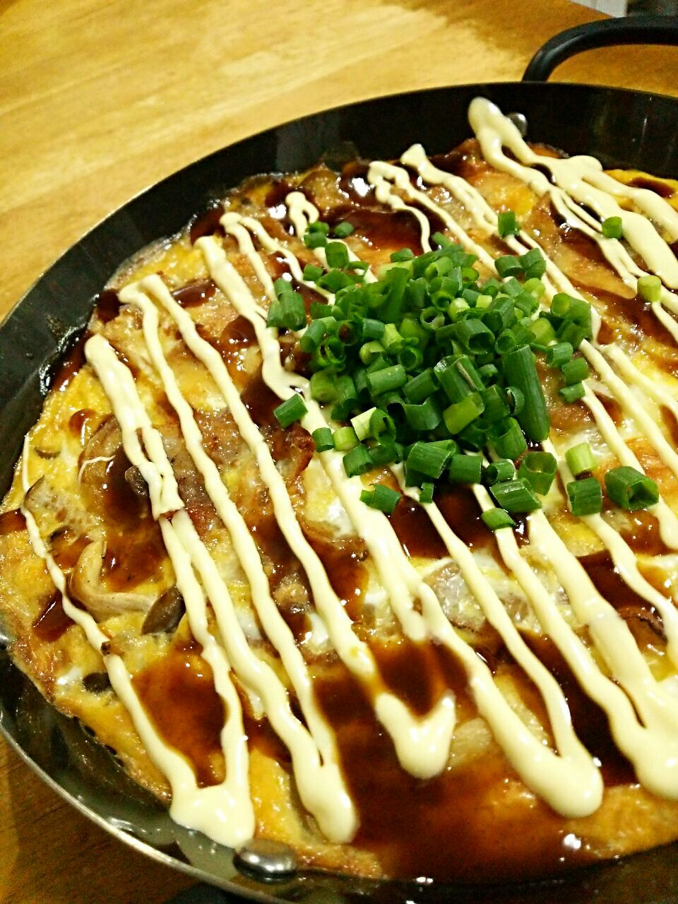 グリルパンでとん平焼き風