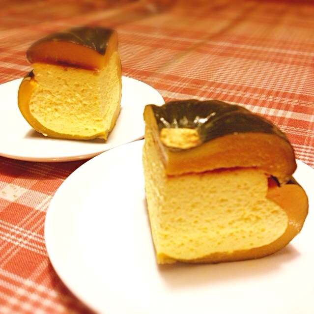 丸ごとかぼちゃのチーズケーキ。