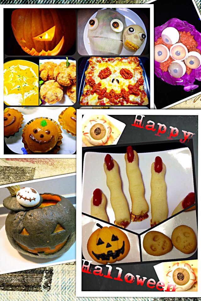 初手作りランタン♡ かぼちゃスープ、かぼちゃコロッケ、一口かぼちゃスイートポテト、かぼちゃクッキー、パンプキンプリン...かぼちゃだらけ笑
