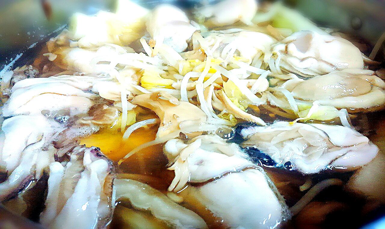 エバラのプチっと鍋の寄せ鍋を使って美味しい蠣なべ✨