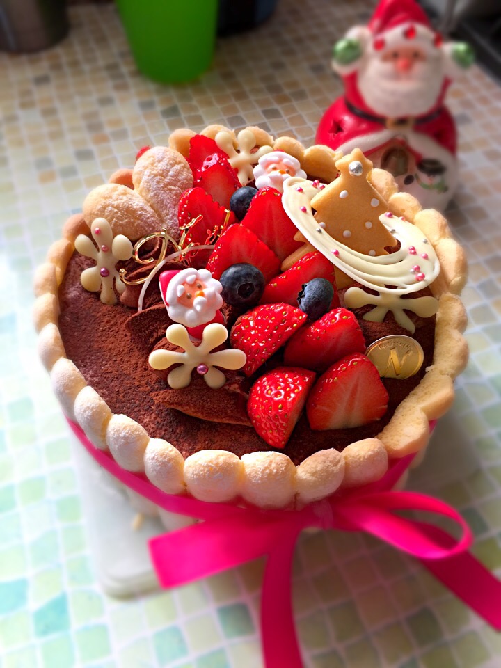 クリスマスチョコケーキ