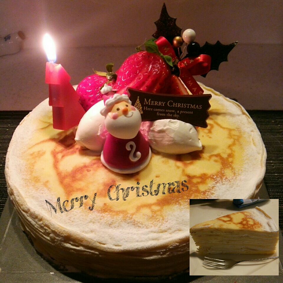 明日はMerry Christmas♥
今年はミルクレープ