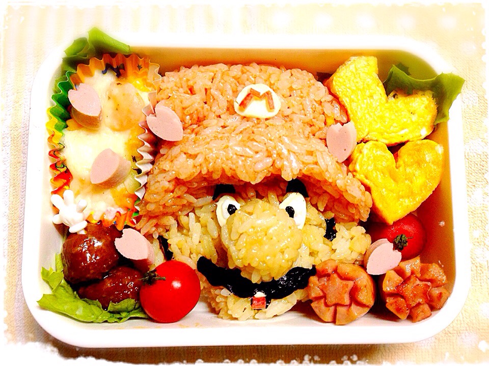 スーパーマリオ弁当♪