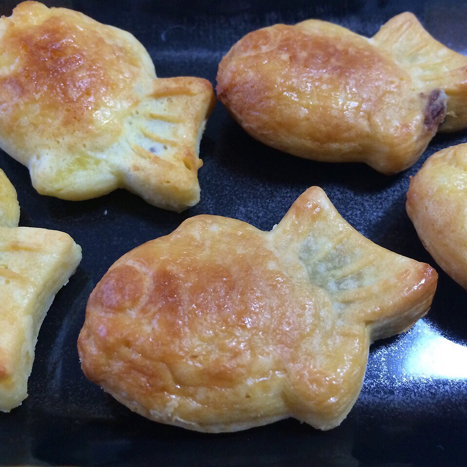 おやつに手作りミニたい焼き♪