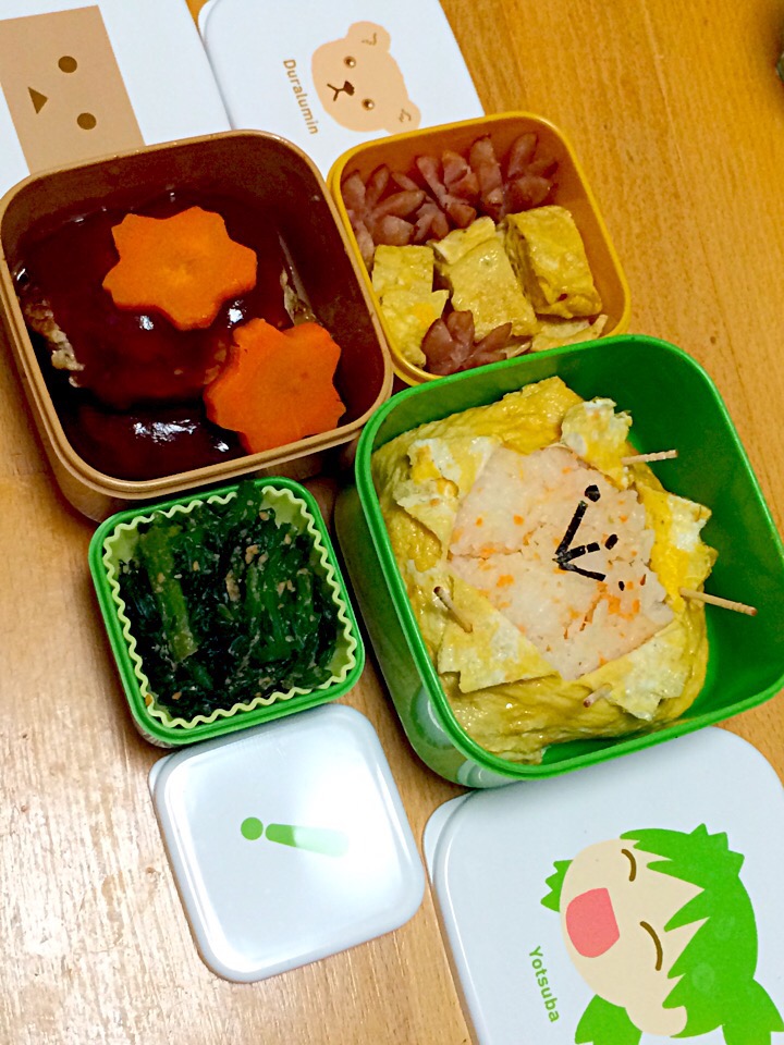 娘が一人で作ったお弁当