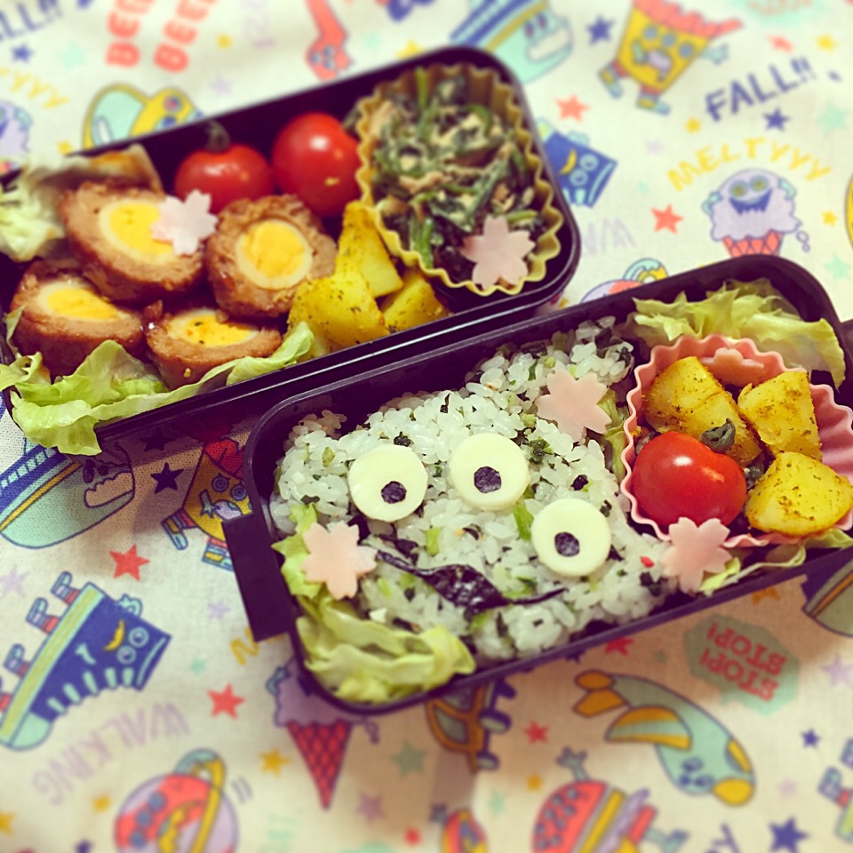 リトルグリーンメンのお花見弁当